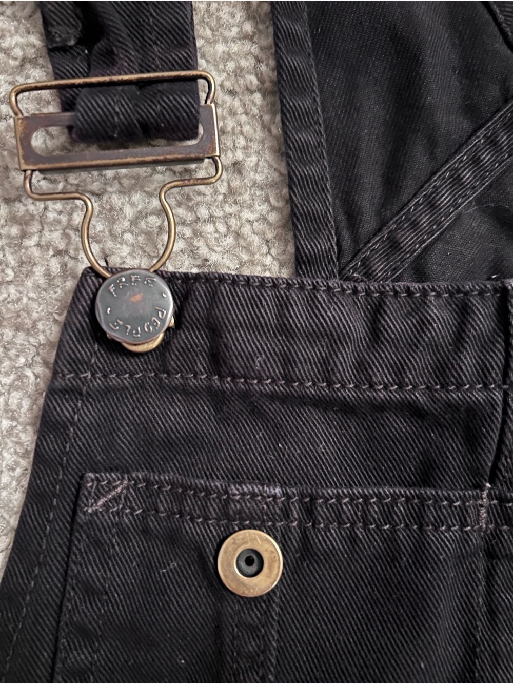 We The Free Black Short Overalls - Picture 2 of 4